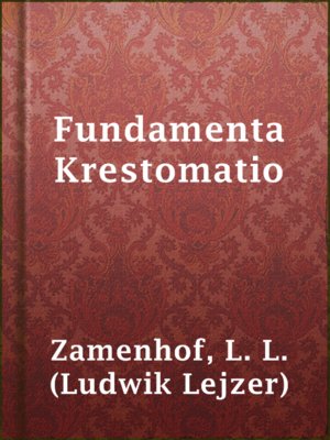 cover image of Fundamenta Krestomatio